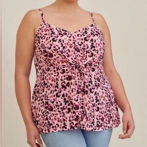 Torrid Pink Leopard Camisole Top
